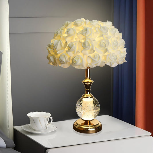 Furrlamp Modern LED Table Lamp with Marble for Study Table| Living Room| Bedside Desk| Home Décor| Nightstand & Office Lamp + E27 3 Color...