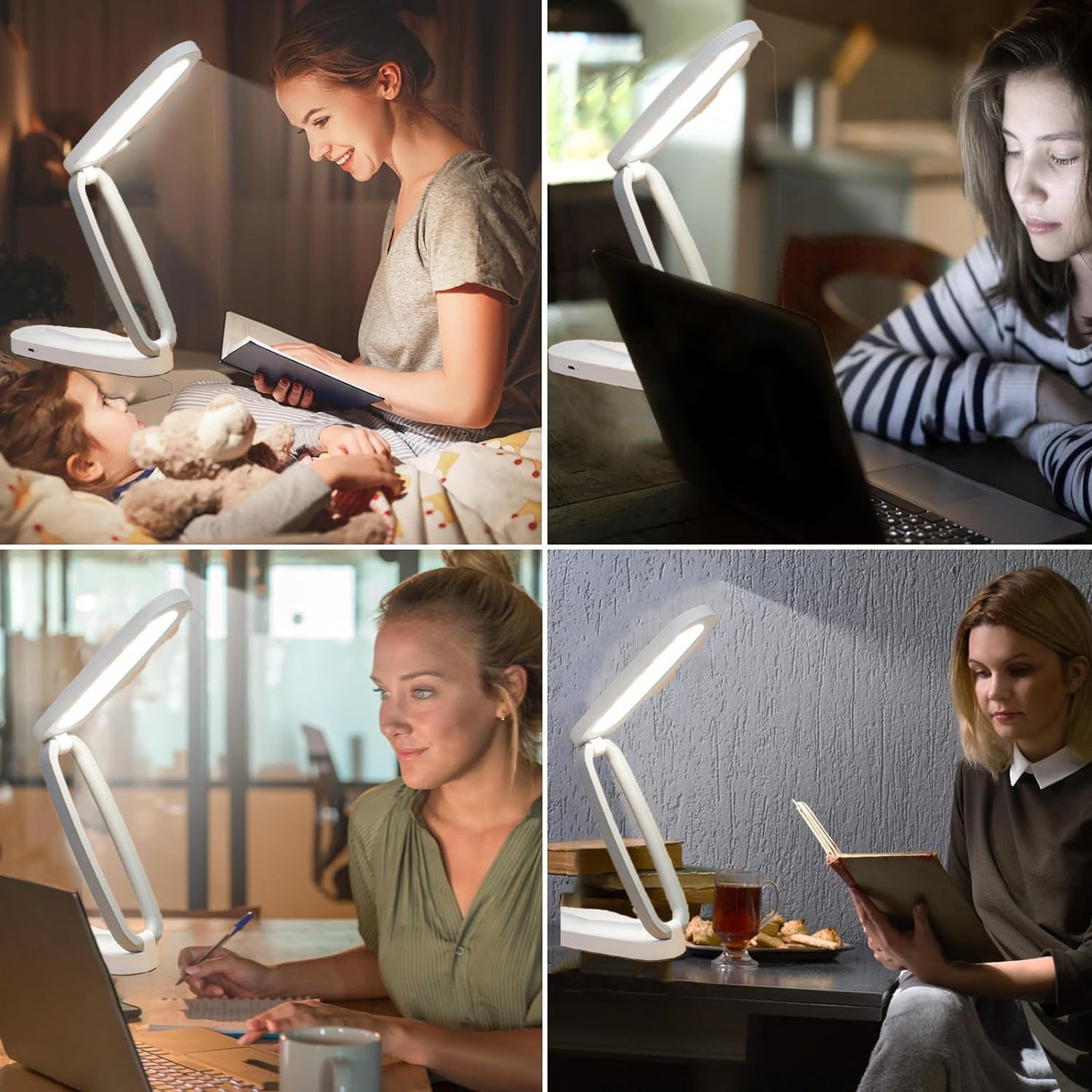 Fulminare Plastic LED Desk Lamp Dimmable Reading Table Lamp with USB Charging Port 3 Colour Mode,Touch Control Eye Caring, Desk for Study, Work (Pawn)