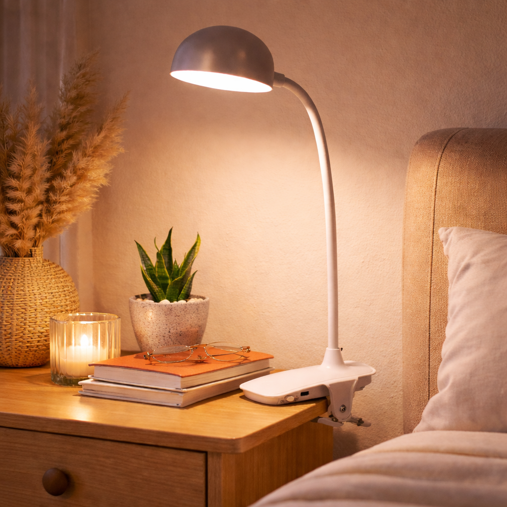 DeskGlow Clip Lamp