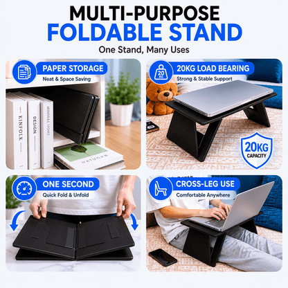 FlexFold Desk - Foldable Laptop Desk
