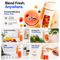 SnapBlend Portable Smoothie Blender- Orange