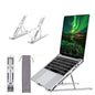 Dyazo 6 Angle Foldable & Portable Laptop Riser Stand Made with Aluminum Alloy |Compatible for Dell, Mac Book Air/Pro, Lenovo Acer Hp Asus & Other Laptop from 11.6 inch to 15.6 Inches- Black - N3 / Silver
