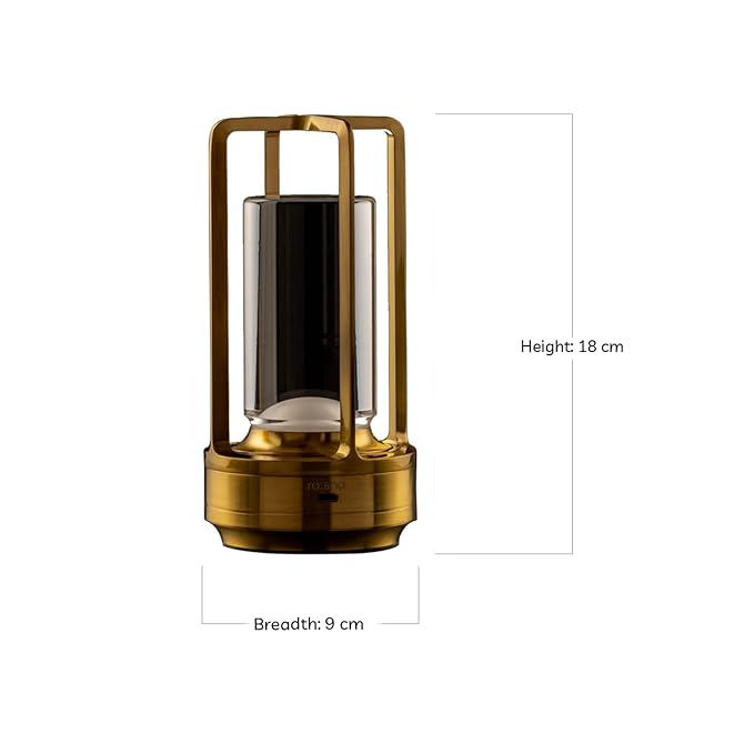 Rosha Lumos Wireless Plastic & Acrylic LED Table Lamps | Upto 8-10 Hrs 1800 mAh Rechargeable Batteries