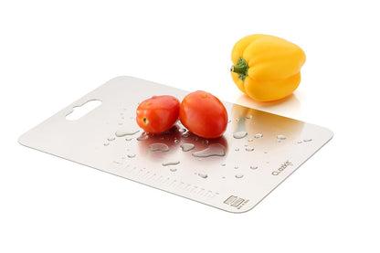Clazkit Stainless Steel Chopping Board Vegetable,Fruit Cutting, Kneeding, Cake Prep, Heavy Duty Chopping-Board (Size 31.8CM X 21CM)