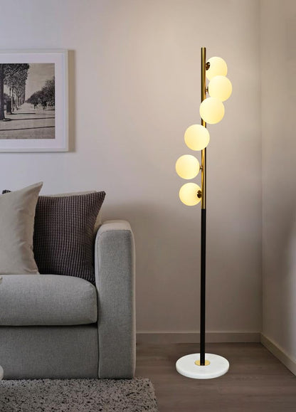 Prosper Modern Designer Floor Lamp with Marble Base 3 Light Mode for Living Room| Bedroom
