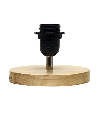 Small Pine Table Lamp-Wooden Bedside Lamp Simple Bedroom Light Linen Shade Mini Desk Lamp Nightstand Lamps