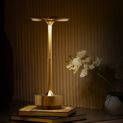 Wireless Aluminium LED Table Lamps with Modern Cool Lighting | Upto 13-14 Hrs 2500 mAh Rechargeable Batteries | Touch Dimmer Control