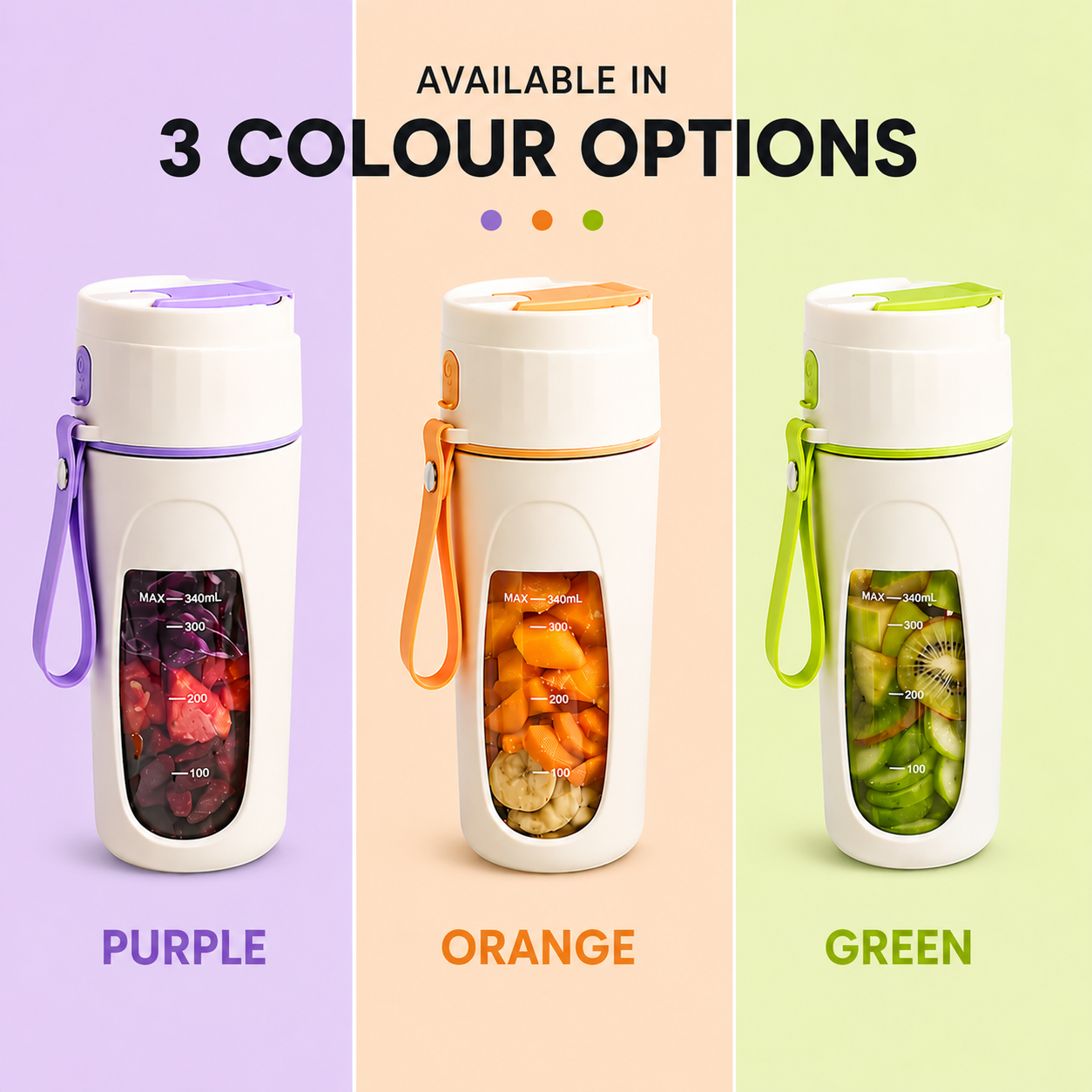 SnapBlend Portable Smoothie Blender- Orange