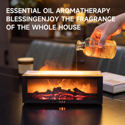 Fireplace Flame Diffuser, Aromatherapy Essential Oil Diffuser, Cool Mist Ultrasonic Aromatherapy Fragrant Oil Humidifier