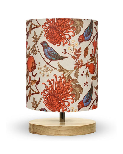Small Pine Table Lamp-Wooden Bedside Lamp Simple Bedroom Light Linen Shade Mini Desk Lamp Nightstand Lamps