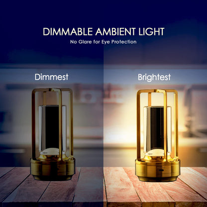Rosha Lumos Wireless Plastic & Acrylic LED Table Lamps | Upto 8-10 Hrs 1800 mAh Rechargeable Batteries