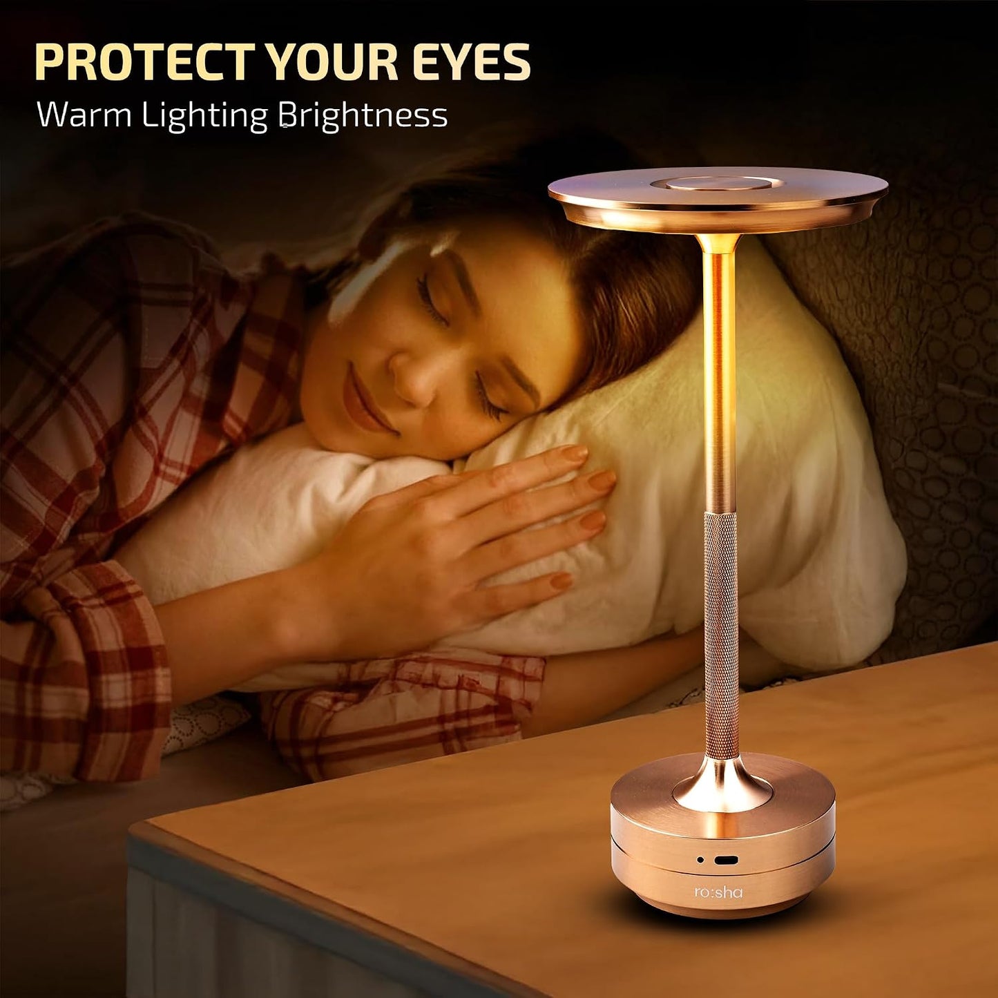 Wireless Aluminium LED Table Lamps with Modern Cool Lighting | Upto 13-14 Hrs 2500 mAh Rechargeable Batteries | Touch Dimmer Control