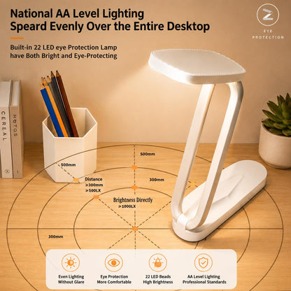 Fulminare Plastic LED Desk Lamp Dimmable Reading Table Lamp with USB Charging Port 3 Colour Mode,Touch Control Eye Caring, Desk for Study, Work (Pawn)
