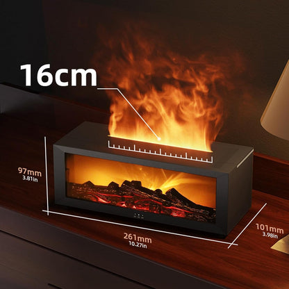 Fireplace Flame Diffuser, Aromatherapy Essential Oil Diffuser, Cool Mist Ultrasonic Aromatherapy Fragrant Oil Humidifier