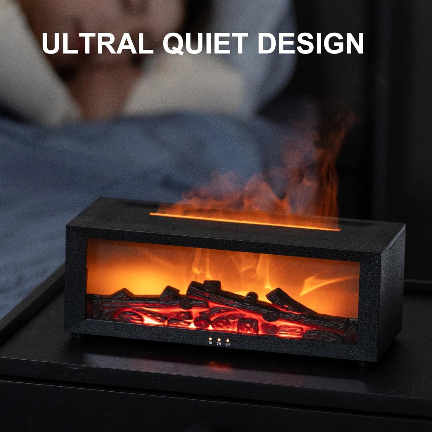 Fireplace Flame Diffuser, Aromatherapy Essential Oil Diffuser, Cool Mist Ultrasonic Aromatherapy Fragrant Oil Humidifier