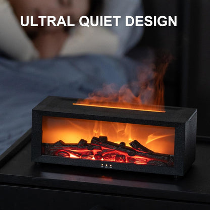 Fireplace Flame Diffuser, Aromatherapy Essential Oil Diffuser, Cool Mist Ultrasonic Aromatherapy Fragrant Oil Humidifier