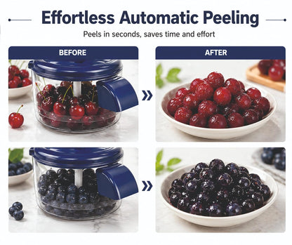 2026 Upgraded Rechargeable Electric Fruit & Vegetable Peeler with 5-Blade System | Automatic Garlic, Grapes & Cherry Tomato Peeler Machine | Fast Smart Kitchen Peeling Tool for Home & Restaurant Use