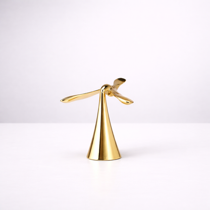 Metallic Desk Balancing Bird