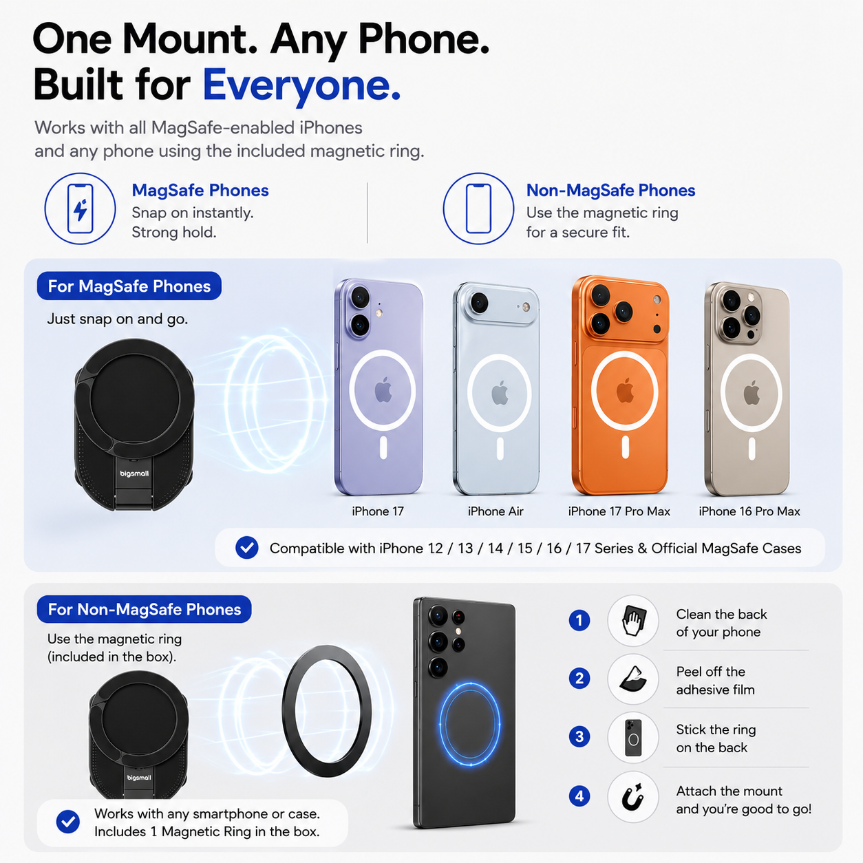 MagSnap Grip Phone Holder